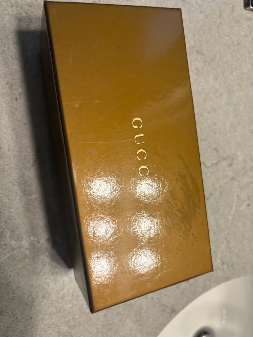 Gucci Tortoiseshell Sunglasses with Brown Lenses and Green-Red Temple Stripe - Picture 8 of 10